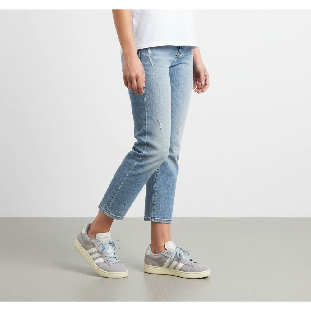Adidas Originals Campus Suede Sneakers Women blue White Casual Skate Shoes 7.5